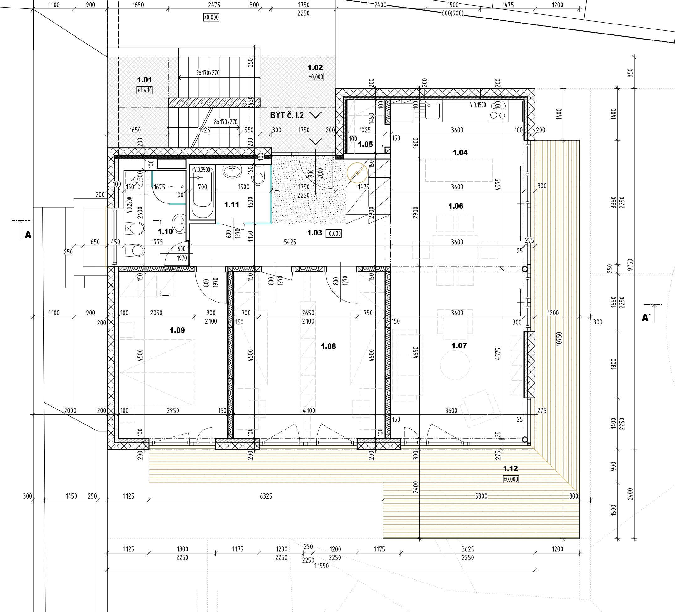 Pôdorys Apartmánu A2