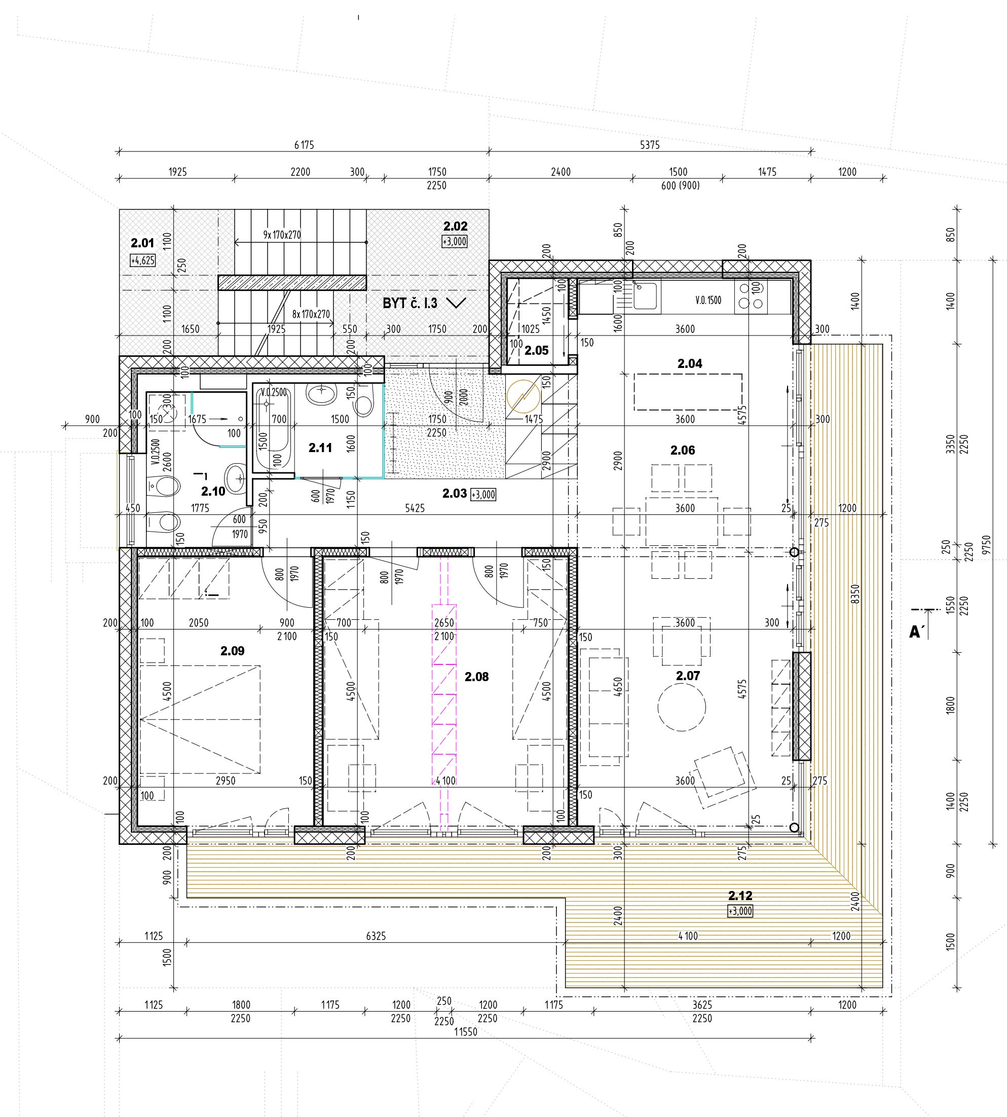 Pôdorys Apartmánu A3