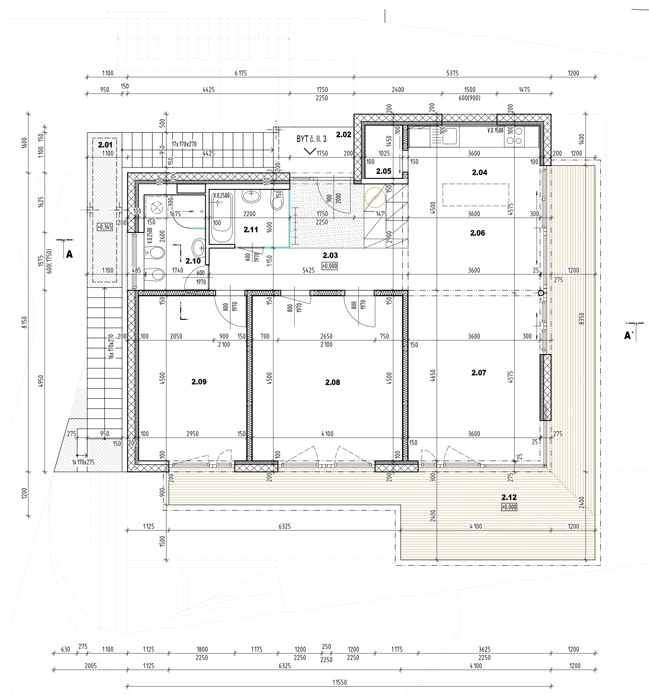Pôdorys Apartmánu B2