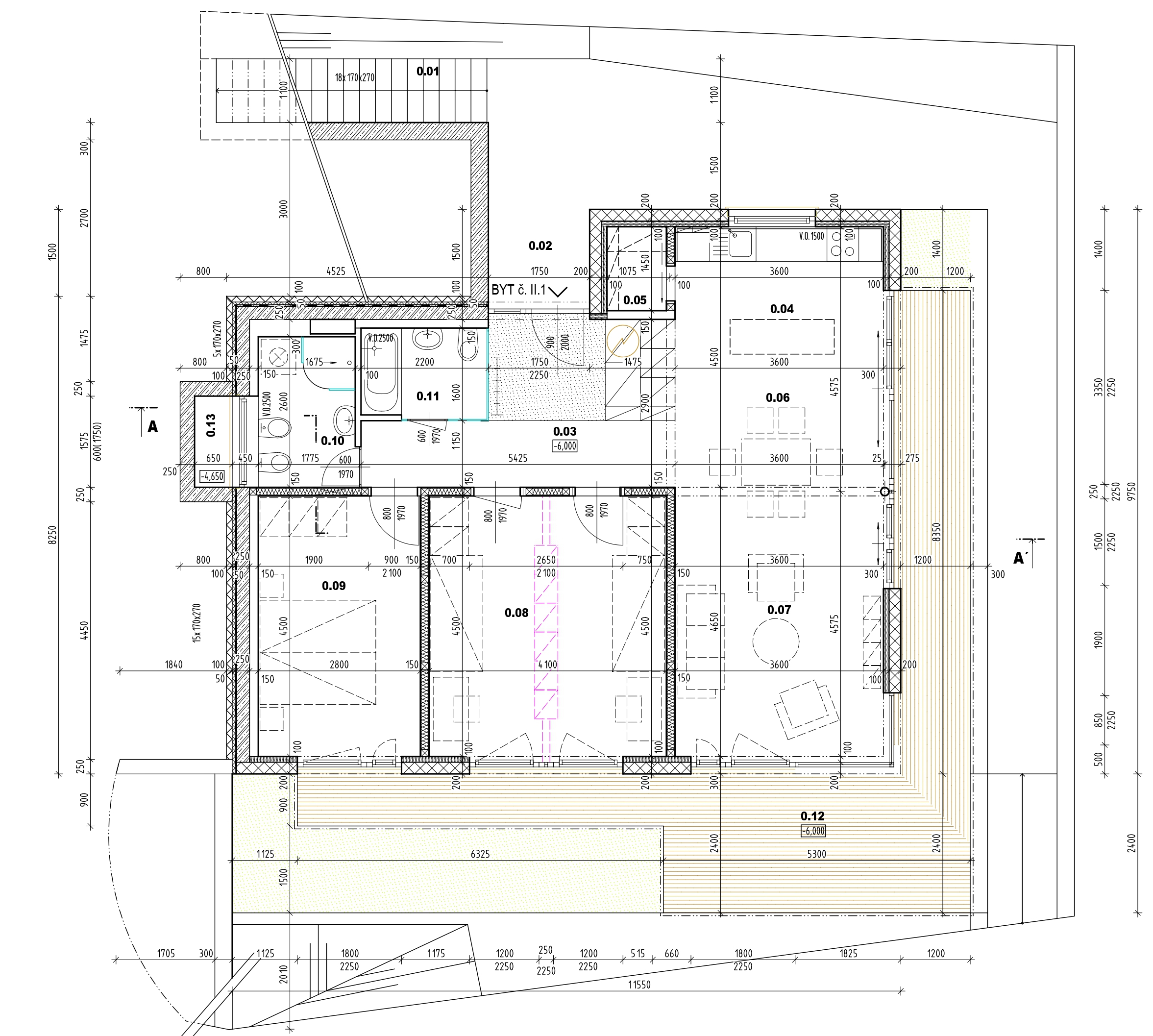 Pôdorys Apartmánu B3
